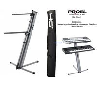 PROEL DHKS10SL STAND PROFESSIONALE TASTIERA supporto 2 tastiere doppio braccio