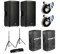 Proel DIVA15A Coppia Diffusore attivo 1000w picco + 2 Cover + 2 Stativi + 2 Cavi