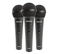 Eikon DM800 KIT Set 3 Microfoni Dinamici Neri + 3 SUPPORTI + VALIGETTA
