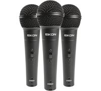 Proel DM800KIT Kit 3 Microfoni dinamici con valigetta