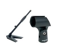 Proel Asta da tavolo per microfono DST110BK con supporto APM10 Nero