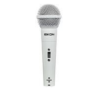 PROEL EIKON DM800WH - Microfono Dinamico per Voce, Canto e Karaoke, Bianco + Cavo Cannon XLR 3P Maschio a Cannon XLR 3F Femmina da 4,5 mt., Nero (EIKON DM800WH)