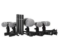 PROEL DMH8XL SET 8 MICROFONI PER BATTERIA KIT COMPLETO DI SUPPORTI e CUSTODIA