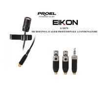 Proel EIKON LCH370 Microfono professionale x palco, riprese tv, conferenze, Nero