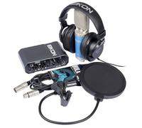PROEL EIKON STUDIO BOX FIVE - Kit da Studio per Registarzioni Professionali con Cuffia, Microfino e Scheda Audio con Cavo Audio