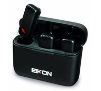 Proel Microfono wireless doppio EIKON TWINSTREAM – 2 mic, trasmettitore USB-C per smartphone, Nero