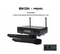 Proel EIKON WM101DMV2 Radiomicrofono UHF 2 Mic Palmari due uscite indipendenti