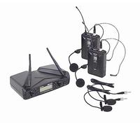 Proel EIKON WM700DH DUAL coppia microfoni wireless archetto x karaoke canto live