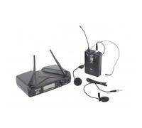 Proel EIKON WM700H Microfono wireless archetto x karaoke canto live, Nero
