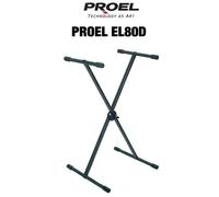 Proel EL80D Supporto per Tastiera a singolo livello, smontabile e ripiegabile