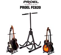 PROEL FC820 SUPPORTO STAND doppio per due chitarre classica folk elettrica basso