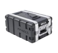Proel FOABSR4US - Custodia di protezione e trasporto in ABS per 4 Unita' Rack 19" a Profondita' Ridotta, Nero