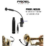 PROEL EIKON HCS20 - Microfono a condensatore professionale per strumenti a fiato, Nero