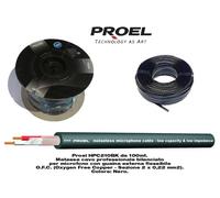 PROEL HPC210-BK BOBINA 100mt matassa Cavo bilanciato professionale per microfono