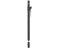 Proel KP210D - Supporto distanziatore tra cassa e subwoofer, regololabile, universale con doppia opzione di terminale inferiore: tubo Ø 35 mm oppure con avvito M20, Nero Opaco.