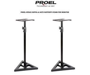 Proel KP845 coppia di aste supporti stand per monitor home recording regolabile