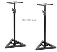 Proel KP845 Supporto per Monitor audio da Studio a base triangolare, Nero Opaco