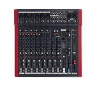 Proel MQ12USB - Mixer ultra-compatto professionale a 12 ingressi e 4 bus con FX e USB per Canto, Live e Karaoke, Nero/Rosso (MQ12USB)