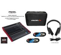 PROEL MQ16USB MIXER 16 CANALI EFFETTI DIGITALI E USB CON BORSA + 2 CAVI + CUFFIA