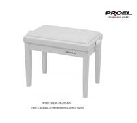 PROEL PB90SSWWH BIANCO SATINATO PANCA IN LEGNO SGABELLO PER PIANOFORTE PIANO