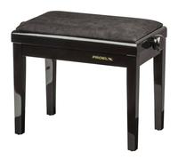 Proel PB90VBBBK Panca professionale regolabile in legno per piano, Nero Lucido