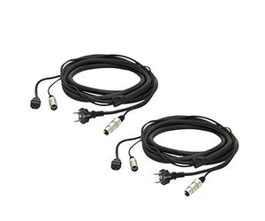Proel PH080LU10 - Coppia Cavo professionale combinato per segnale audio e alimentazione di rete, 10mt, Nero (PH080LU10-10mt. - Coppia)