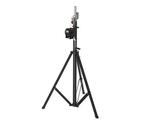 Proel PL8545 - Supporto professionale per sistemi luce in acciaio tubolare zincato, Nero
