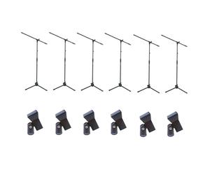 Proel RSM180+APM30 6 Unità asta microfonica giraffa base tripode + pinza APM30