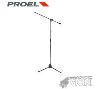 Proel RSM180 stand asta per microfono treppiede snodo a giraffa nylon x karaoke