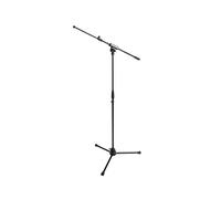 Proel RSM200BK Asta Pro a giraffa per microfono, con base tripoide, Nero Opaco