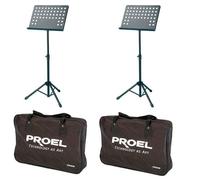 Proel RSM360M Coppia Leggio Musicale Pro per spartiti preforato con Borsa trasp.