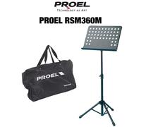 Proel RSM360M Leggio Musicale professionale per spartiti preforato con Borsa