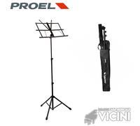 Proel RSM600 Leggio Musicale regolabile pieghevole in acciaio + BORSA OMAGGIO