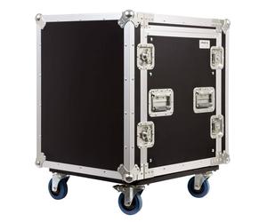 Proel SA12BLKM FlightCase custodia combo rack 19' a 10 u. regolabile in altezza