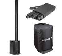Proel SESSION1XFREE Sist. Colonna batteria 400W MP3 USB BT ST + COVERSESSION1SUB