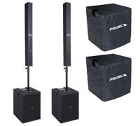 Proel SESSION6 Coppia Sist. audio colon. 2400Wp. MP3 USB SD BT St. +Coppia COVER