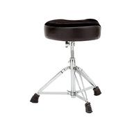 PROEL SGB155 - Sgabello professionale per batteria ad altezza regolabile, con struttura robusta con gambe a doppio braccio e piedini in gomma per un posizionamento stabile sul pavimento, Cromato