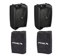 Proel V12 PRO Coppia Diff. Audio Attivo 600W P. sez. DSP x suono HQ+2 COVERV12