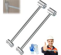 Proemptli Door Hinge Adjustment Tool, Double Headed Seam Adjustment Tool, Home Thickening and Lengthening, for Repairing Hinges and Aligning Door Seams Effortlessly (Mix*2)