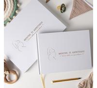 PROENMU® Diario della Gravidanza + Matita di Metallo + Scatola Regalo con Chiusura Magnetica + Adesivi | Libro Gravidanza per Mamma | Regali per Futura Mamma