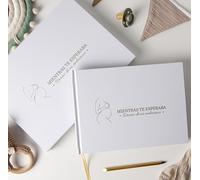 PROENMU® Diario Embarazo + Lápiz Metálico + Caja Conservadora con Cierre Magnético | Regalo para Embarazadas Exclusivo. (Diario embarazo Español)