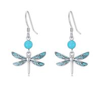 PROESS Orecchini a forma di animale, in argento sterling 925, con plateau e mucca, Axolotl/maiale/cane/Panda/elefante, decorazione per Natale, festa della mamma, regalo per donne, Argento sterling