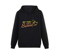 Prof·Slow Better Call Saul Scale Hoody Unisex Ptinted Hoodies Long Sleeve Men's Hooded with Pocket Black S