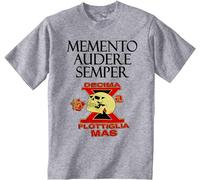 Prof·Slow Flottiglia Decima mas Italy WWII Crew Neck Unisex Short Sleeve T-Shirt Grey XL