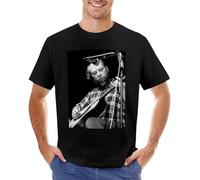 Prof·Slow John Fahey T-Shirts for Men Cotton Crew Neck Unisex Short Sleeve T-Shirt M