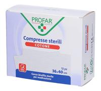 PROFAR® Compresse Sterili in Cotone 36 x 40 cm 5x12 pz Compresse