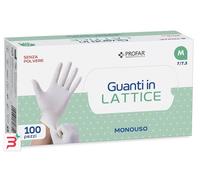 PROFAR GUANTO IN LATTICE SENZA POLVERE M 100 PEZZI