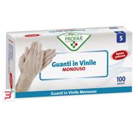 PROFAR GUANTO IN VINILE SENZA POLVERE S 100 PEZZI
