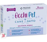 PROFAR OCCHI PET SALVIETTE DETERGENTI LENITIVE E UMETTANTI PER ZONA PERIOCULARE 14 PEZZI STERILI E MONOUSO