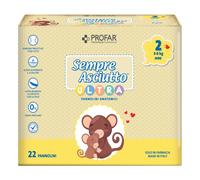 Federfarma.co PANNOLINI PROFAR SEMPRE ASCIUTTO ULTRA MINI 3/6 KG 22 PEZZI